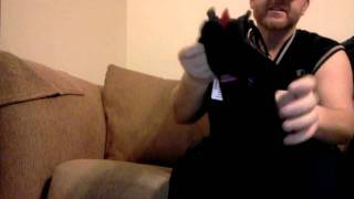 Teddy getting Easy Rider harness on for Spyder ryd