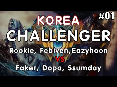 1. Korea Challenger Match | Faker, Dopa , Ssumday vs Rookie, Febiven, Eazyhoon | S5 Patch 5.18