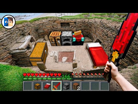 Minecraft in Real Life POV REALISTIC STEVE HOUSE in Minecraft Real POV Realistic Animation Skreeper