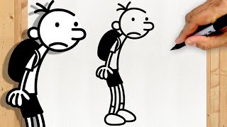 CÓMO DIBUJAR A GREG | El Diario de un Chico en Apuros | Paso a Paso Simple y Fácil