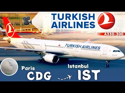 Turkish Airlines A330-300 from Paris CDG to Istanbul in Economy Class