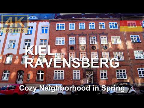 KIEL, Germany 🇩🇪 in 4K | 2025 | Spring Walk in Cozy Ravensberg District