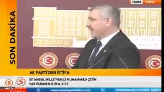 preview picture of video 'AKP İstanbul Milletvekili Muhammed Çetin istifa etti!'