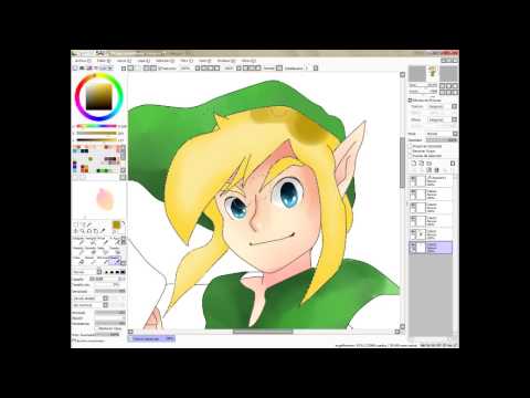 link a between world's Speedpaint fanArt