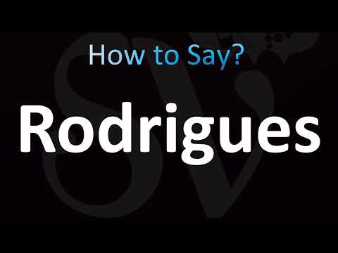 How to Pronounce Rodrigues (CORRECTLY!)