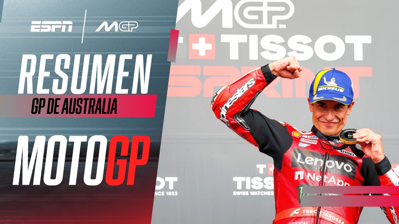 CAÍDA DE JORGE MARTÍN Y TRIUNFAZO DE MARC MÁRQUEZ EN LA SPRINT DE AUSTRALIA | MOTO GP RESUMEN