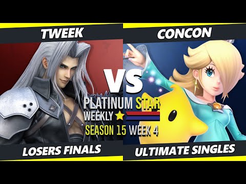 PSW S15:W4 Losers Finals - Tweek (Diddy Kong, Sephiroth) Vs ConCon (Min Min, Rosalina) SSBU Ultimate