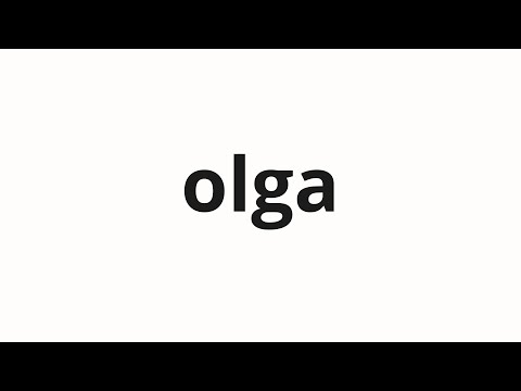 How to pronounce olga | 올가 (Olga in Korean)