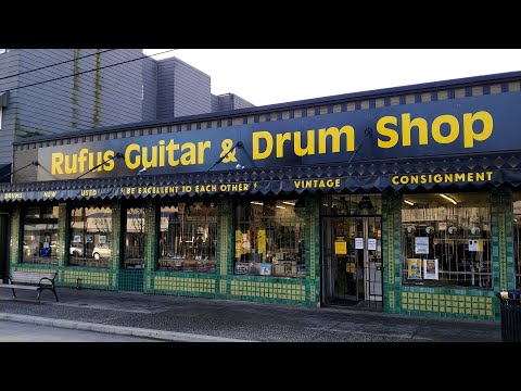 RUFUS GUITAR SHOP - Commercial Drive Guitar and Drum Shop Tour #rufusguitarshop #thedrive #vancouver