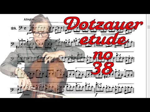Dotzauer Etude no 38 | Fast and Slow Tempo with Cello Lesson