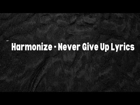 Harmonize - Never Give Up (Lyrics Video)