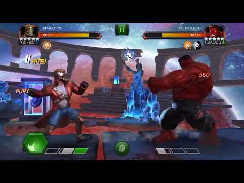 Labyrinth of Legends: Starlord vs Red Hulk