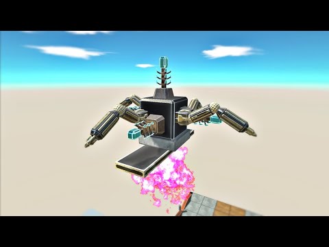 Destroy The Box To Kill Opponent Unit With Lightning Gun Spider - Animal Revolt Battle Simulator