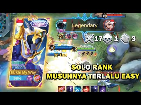 SOLO RANK HELCURT GAMEPLAY l TOP 1 GLOBAL HELCURT l TUTORIAL HELCURT l BUILD TERSAKIT HELCURT l MLBB