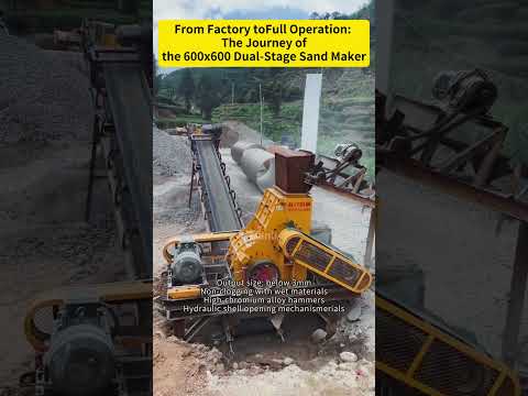 How the 600x600 Crusher Goes from Production to On-site Operation #crusher