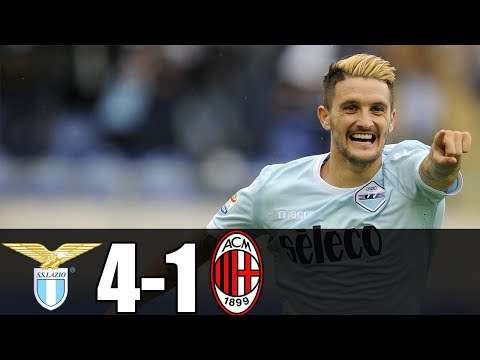 Lazio 4-1 AC Milan - All Goals & Highlights - Serie A 10/09/2017 HD
