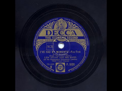 Lew Stone And His Band - I've Had My Moments