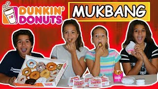DUNKIN DONUTS MUKBANG / TRYING ALL THE FLAVORS | SISTER FOREVER