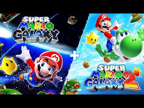 Super Mario Galaxy 1 + 2 - Full Game Walkthrough (HD)