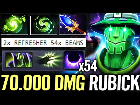 🔥 MASTER Rubick 2x Refresher + Eclipse — 54x Rainning Beams 70.000 DMG Amazing Offlane Dota 2 Pro