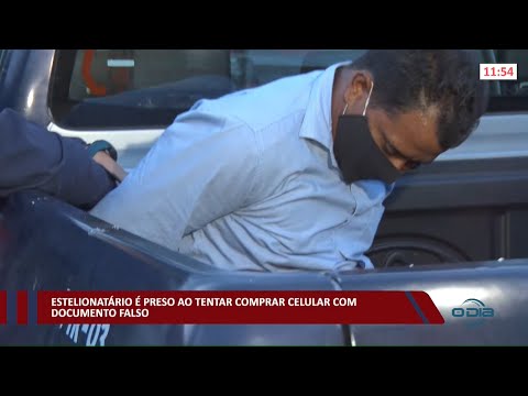 Estelionatário é preso ao tentar comprar celular com documento falso 05 01 2022