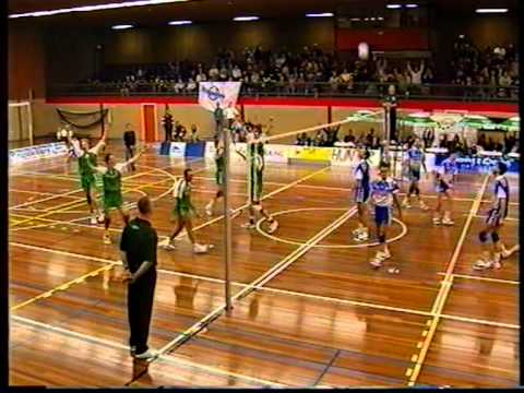 Sudosa- Ekspalvo. Eredivisie volleybal wedstrijd eind jaren '90