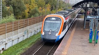 Download the video "Электропоезд ЭГЭ2ТВ «Вид Сверху и Вид сбоку» 06.10.2025."