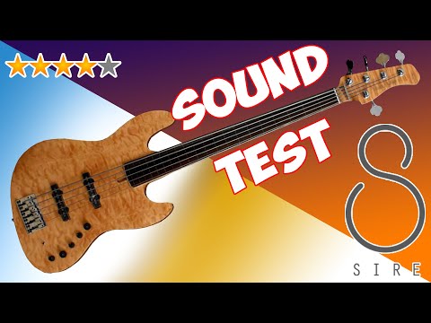 Sire V9 Swamp Ash fretless bass - sound test - awesome tonal variety