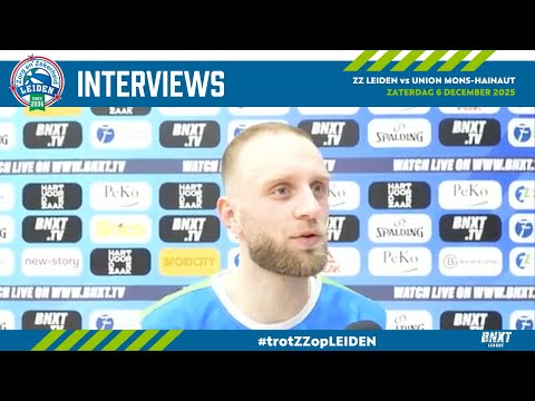Interviews na Zorg en Zekerheid Leiden - Union Mons-Hainaut, BNXT League (7 dec. 2025)