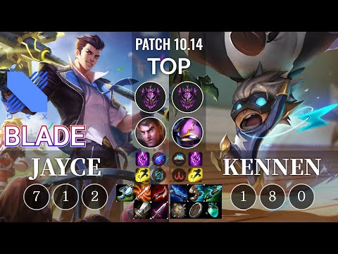 DRX Blade Jayce vs Kennen Top - KR Patch 10.14