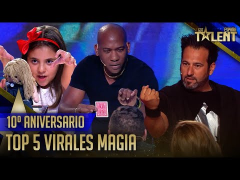 TOP 5 de las actuaciones de MAGIA más vistas | Décimo aniversario | Got Talent España