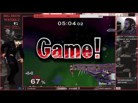 Big Iron #1 - GoDiegoGo (Falco) vs lochist (Falco) - Melee Losers Round 5