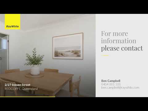 2/27 Steven Street, Redcliffe, QLD 4020, 3 slaapkamers, 2 badkamers, Townhouse