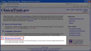 How to Search ClinicalTrials and get involved in Research   - Demo -