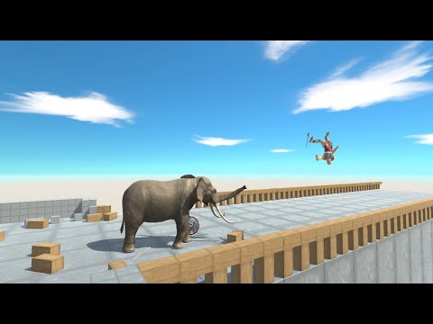 Updated ELEPHANT near Cliff vs ALL UNITS Animal Revolt Battle Simulator