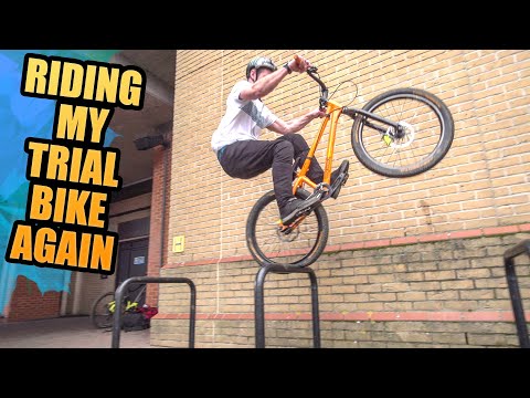 RIDING MY TRIAL BIKE AGAIN - URBAN MTB FREERIDE