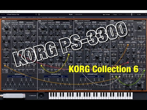 KORG Collection 6 - Korg PS-3300 Semi-Modular Super Synth - The BIG Sound Test - PC & Mac