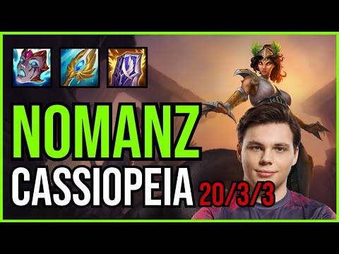 NOMANZ - CASSIOPEIA vs LUCIAN Mid - EUW Master - Patch 11.3 QUADRAKILL