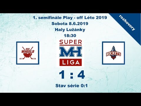 MH SUPERLIGA (1.semifinále Play - Off Léto 2019) Red Wheels vs Rockets 1:4 - rozhovory