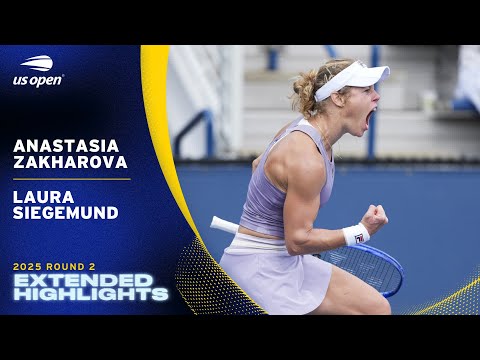 Anastasia Zakharova vs. Laura Siegemund Extended Highlights | 2025 US Open Round 2