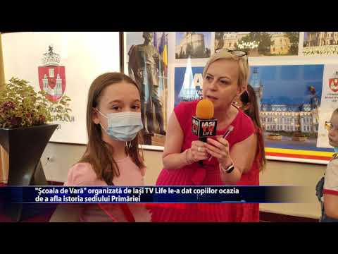 "Scoala de Vara" organizata de IasiTVLife a dat copiilor ocazia de a afla istoria sediului Primariei