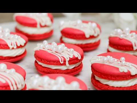 Red Velvet Macarons | Italian Method
