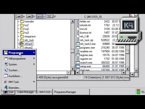 MH-Task 2.0 - Die Windows 95-Taskleiste für Windows 3.1 • KEPU94