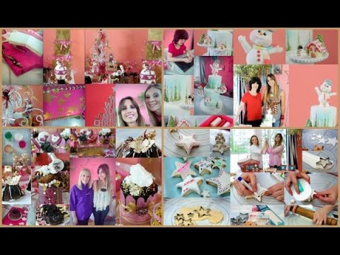 ManosalaObraTv  Deco Tortas Programa 112 2016  Ideas para Navidad  Paula Domenech