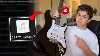 I Made A BEAT Using A $50 GUITAR (It Sounds Crazy)