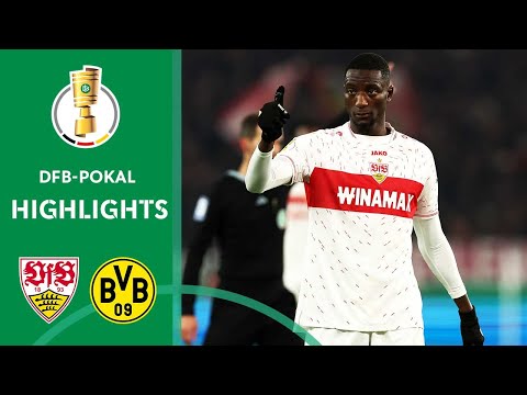 Stuttgart knock BVB out of the tournament | Stuttgart vs. Borussia Dortmund | Highlights | DFB-Pokal