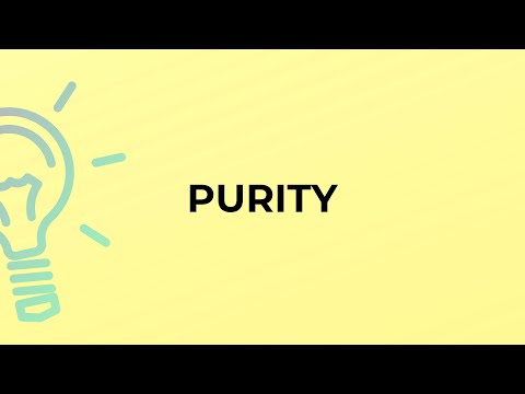What is the meaning of the word PURITY?