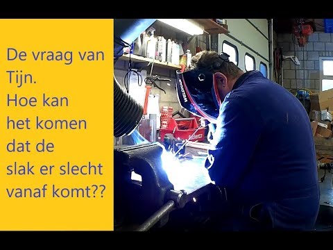What's the problem if the slag doesn't come off well with electrode welding? Tijn's question!