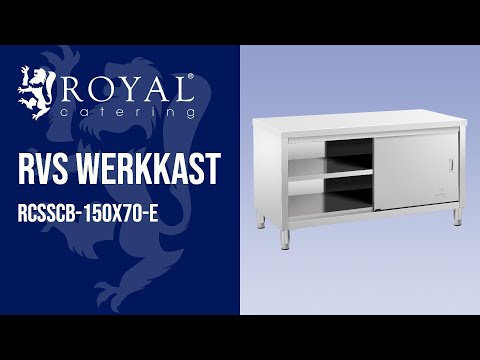 Video - RVS werkkast - ECO - 150 x 70 cm - 600 kg - Royal Catering