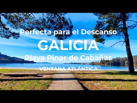 Playa de Cabañas, Pontedeume. Turismo Galicia 4k.